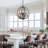 4 - Light 20.4'' Dimmable Rustic Farmhouse Chandelier With Resin 4 - Antlers And Retro Metal Globe Shade-1774648429