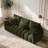  81" Teddy Fleece Upholstered Sofa with 3 Matching Pillows-815696260