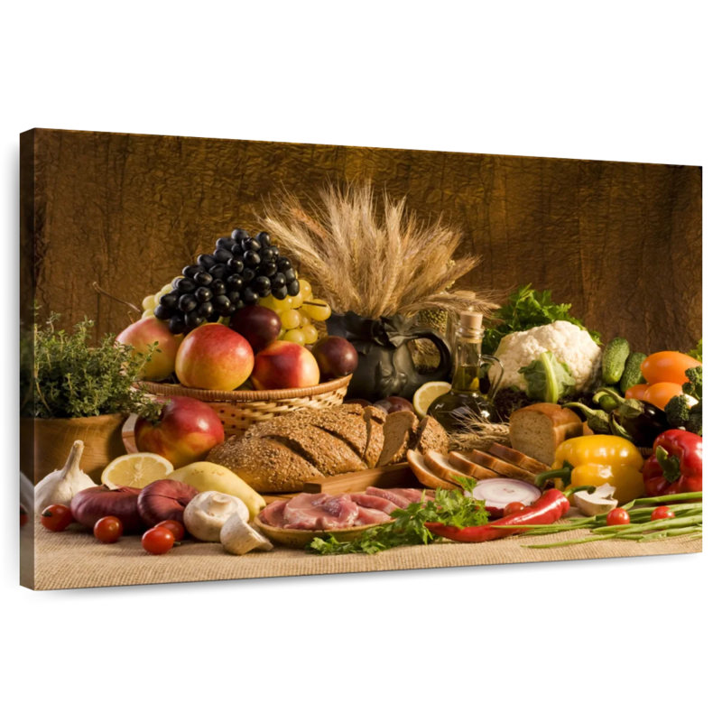 Yarlin Table Of Food, 34" H x 51" W