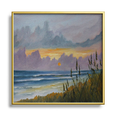 «Morning has Broken» - Peinture encadrée sur verre