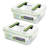 Glass Food Storage - Set of 2 Containers and 2 Lids