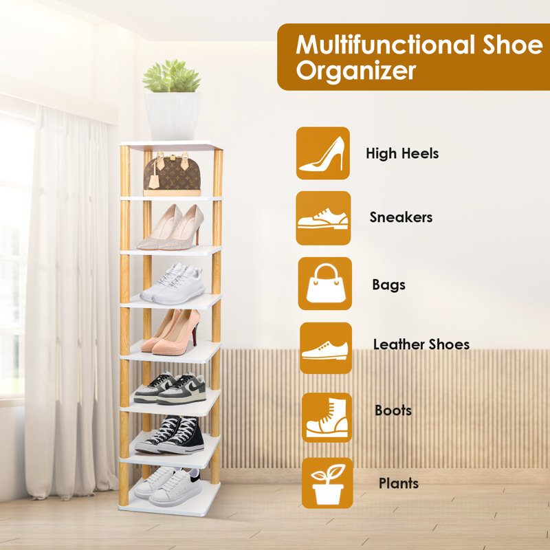 8 Pair Shoe Rack