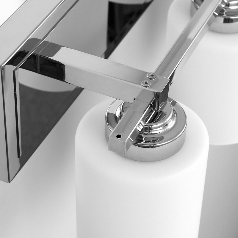Ailssa 3 - Light Dimmable Bathroom Vanity Light with Milk White Shade
