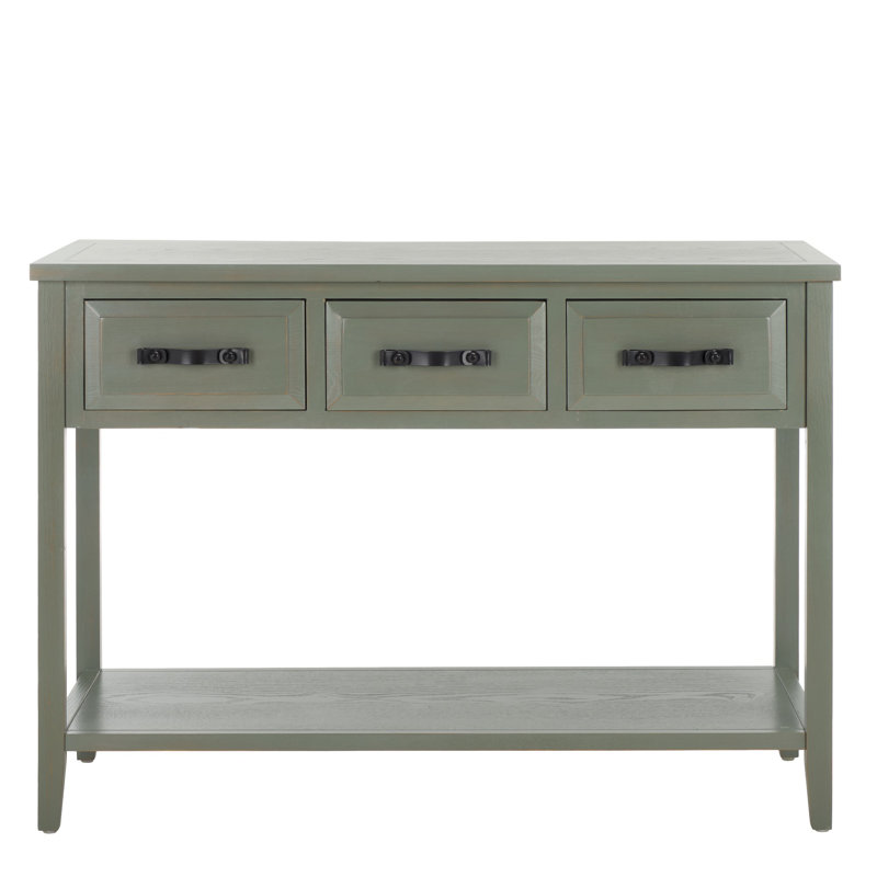 Pauly 42.1'' Solid Wood Console Table, French Gray
