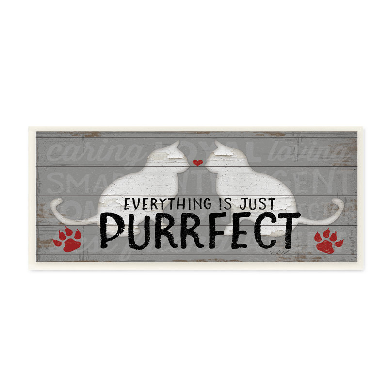 « en planches look everything is just aurons certainement idéal chats », reproduction d’impression, Plaque murale