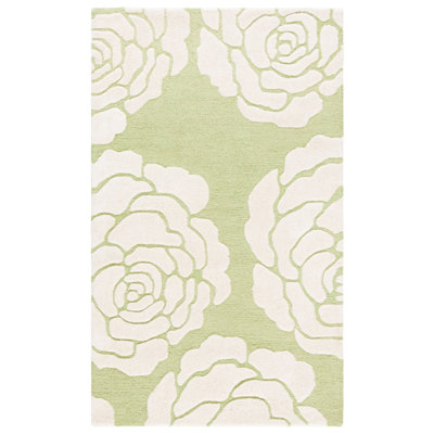 Cannen Hand Tufted Wool Floral Rug
