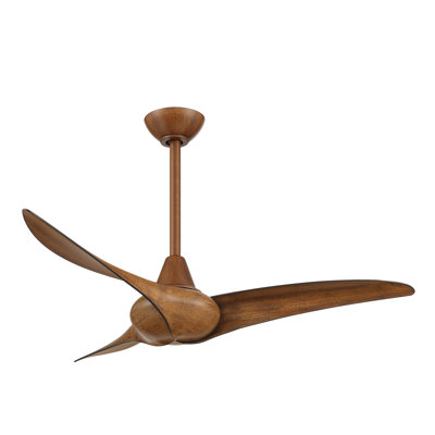 44'' Wave 3 - Blade Standard Ceiling Fan with Remote Control