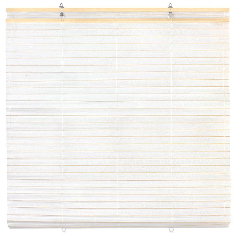 Rice Paper Cordless Window Shade Blinds - White - 48" Wide, 36" W x 72" L