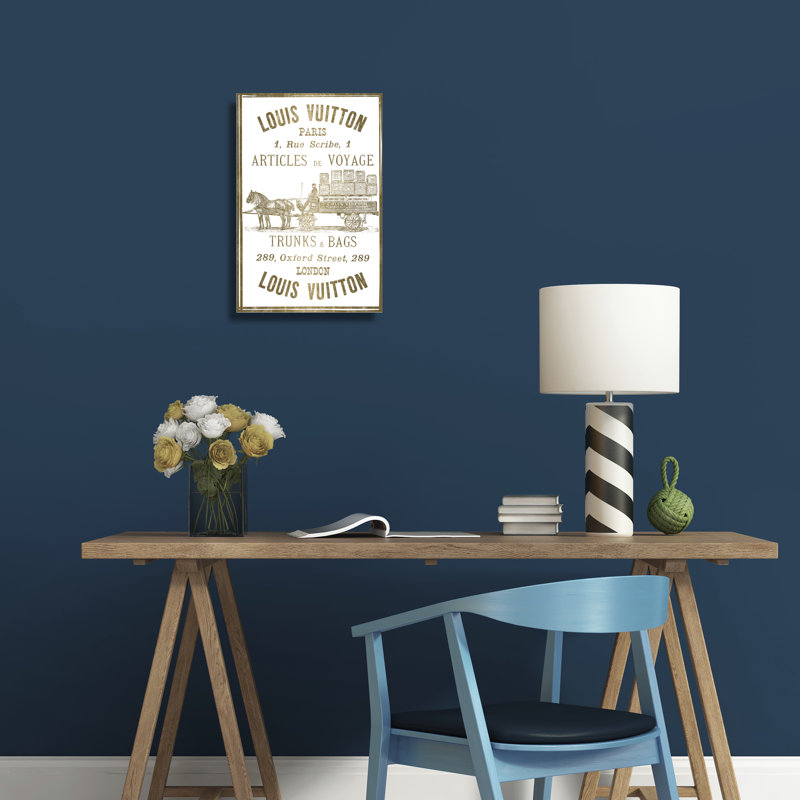 Articles de voyage Gold Leaf par Oliver Gal - impression sur toile tendue, H 15 po x l 10 po x P 1,5 po