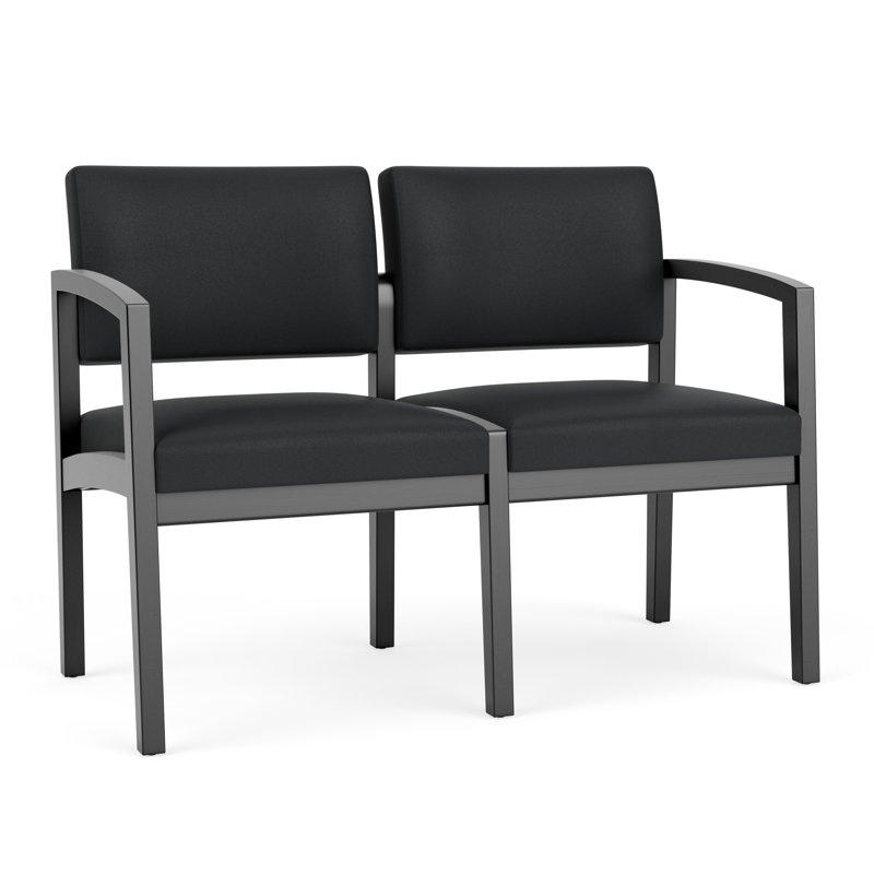 Lenox 2-seater tandem chair, Noir, noir, noir, noir, Modena graphite