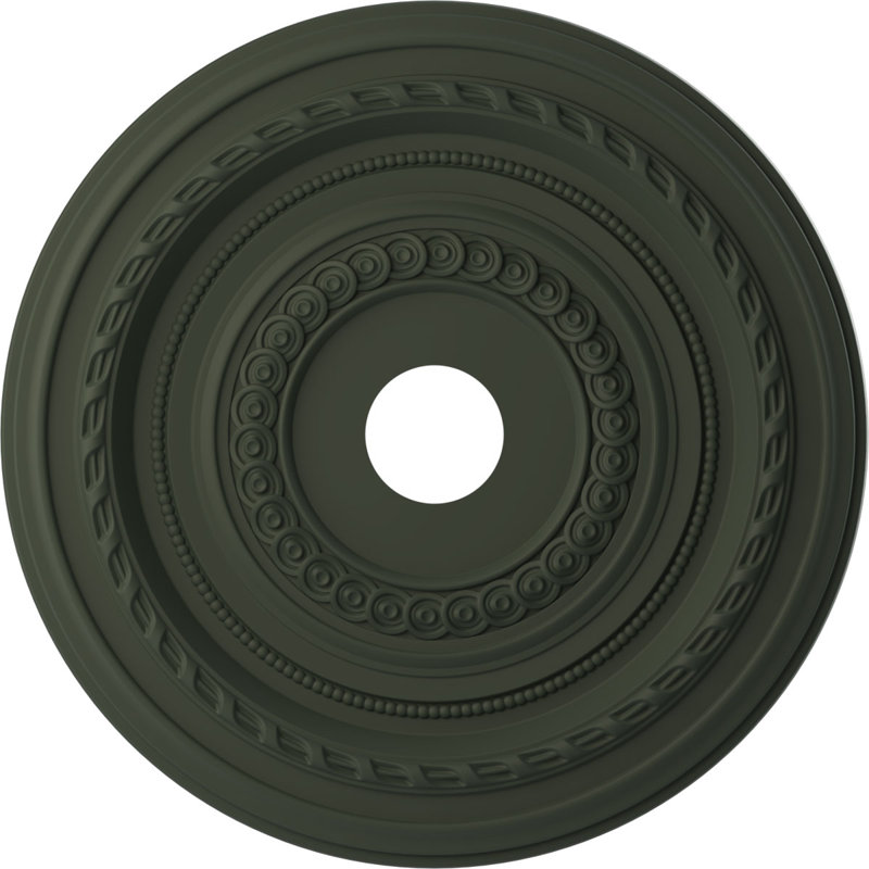 Cole Thermoformed PVC Ceiling Medallion, 22" H x 22" W x 1" D, Unfinished