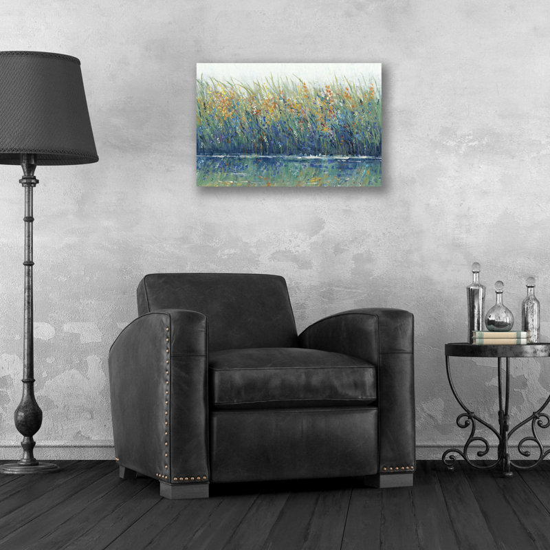 «Wildflower Reflection II» par Tim O'Toole, art mural en verre acrylique, H 16 po x l 24 po