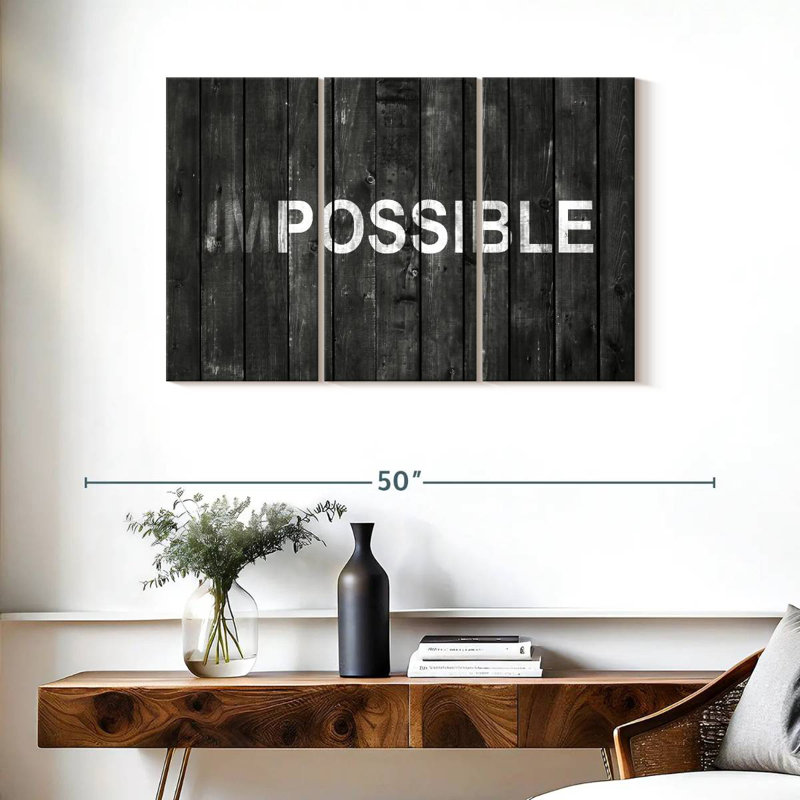Tergel - Motivation typographique, H 24 po x l 38 po