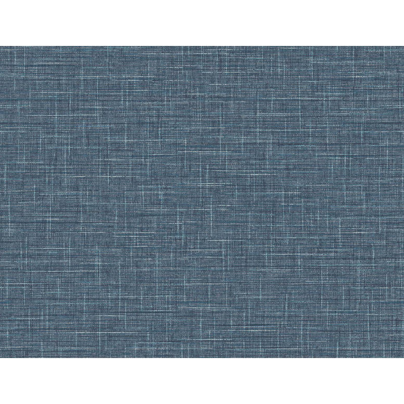 Arienna Dupont Rouleau de papier peint embossé L 27 pi x l 27 po Arienna Grasmere Weave, Cobalt délavé