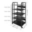 19.7" 5-Tier AV Media Stand Corner TV Entertainment Centre Stereo Components Storage Stand Movable Audio Media Stand