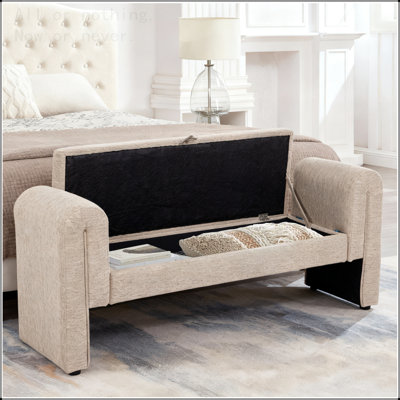Banc de rangement de 60 pouces