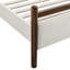 Structure de lit plateforme en gin wengé ivoire Ginny-18589270-18589256