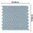 Hudson Penny Round 11-7/8 " x 12-5/8 " Porcelain Mosaic Floor and Wall Tile-36267836