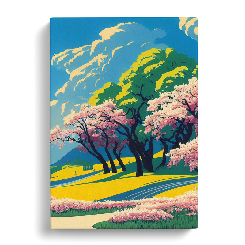 Castillon Pretty Spring Landscape - Wrapped Canvas, 76cm H x 50cm W x 3cm D