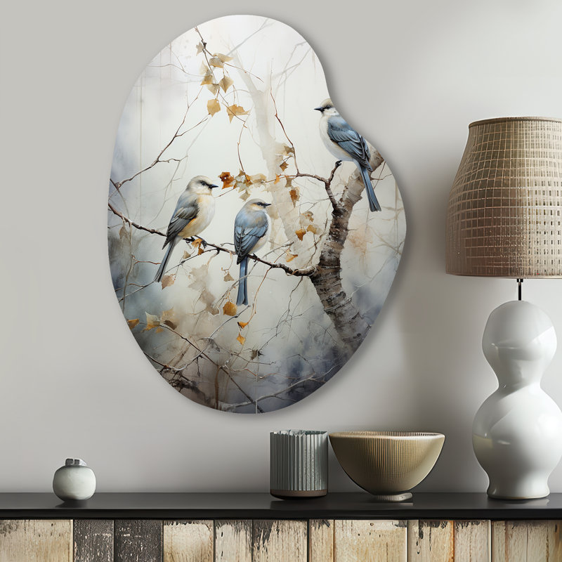 Décoration murale oiseau en forme d'oiseau Silent Watcher II, H 30 po x l 22 po x P 1 po