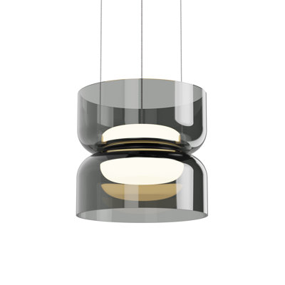 Mini abat-jour en verre opale Totem
