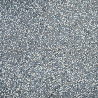 Carreau simple en porcelaine terrazzo 23 "x 23" Bryant