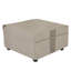 Housse pour table de foyer d'extérieur moderne carré Monterey, 42 po x H 22 po, beige