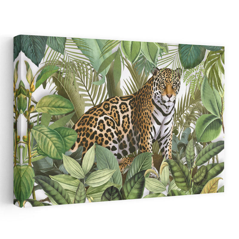 Contemporary Art Nature Tropical Art 1 Piece Wrapped Canvas Wall Art, 101.6 cm H x 152.4 cm W
