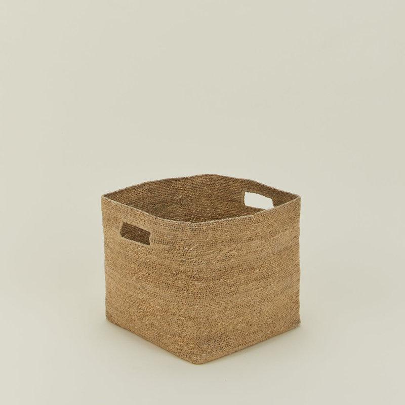 Essential Low Basket, Natural, 12" H x 13" W x 13" D