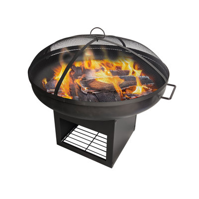 Virgile Round Steel Smokeless Fire Pit