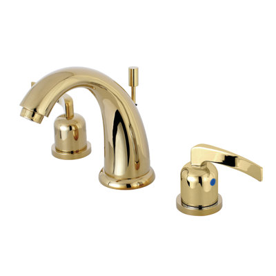 Kingston Brass Centurion Two-Handle 3-Hole Deck Mount Widespread Bathroom Faucet with Retail Pop-Up Drain