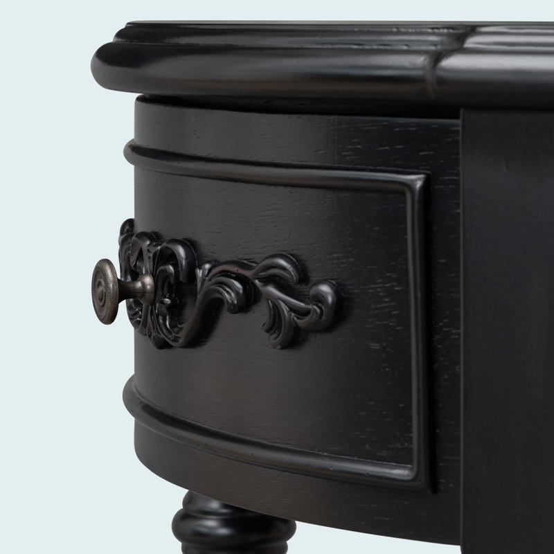Moriann Console Table, Black, Black