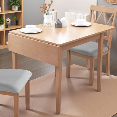 29"- 45" Extendable Dining Table For 4, Folding Kitchen Table With Rubberwood Legs, Space-Saving Dinner Table For Living Room, Kitchen, Dining Room, Small Space