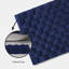 kate spade new york Dotted Woven Bath Rug, 21 in x 34 in, 100% Cotton Quick Dry French Navy Bath Mat-989905575-989905574