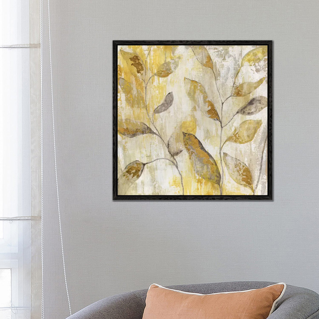 Goldene Rebe von Tava Studios - Giclée auf Leinwand mit Galerieeinband