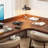Tan Rectangular Solid Wood desks-107288381-107288379