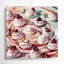 Desserts Pavlova, art mural sur toile grise-1165048222