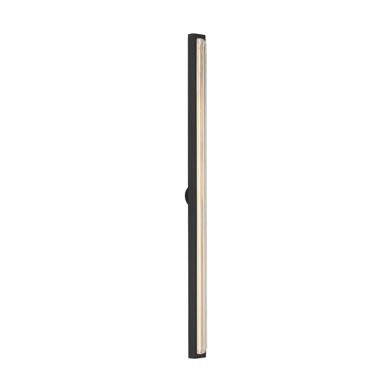 Bloccare 1 - Light LED Vanity Light, 29.9" H x 1.5" W x 1.4" D, Nightshade Black
