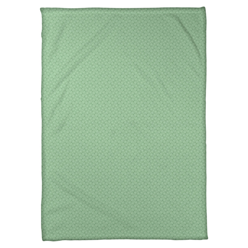 Couverture à treillis hexagonal Katelyn Elizabeth, l 62,5 po x L 82,5 po, Vert