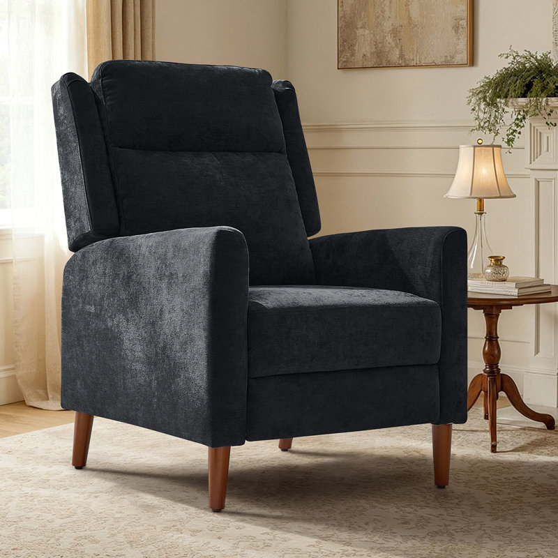 Fauteuil inclinable de 27 po Adana, Noir