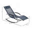 Chaise longue d'extérieur Zero Gravity avec coussin amovible et tissu durable résistant aux intempéries