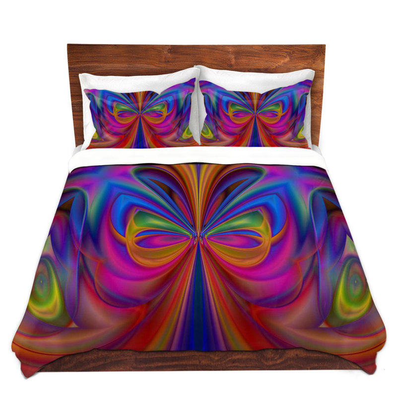 Abstract Duvet Cover, 1 King Duvet Cover + 2 King Shams