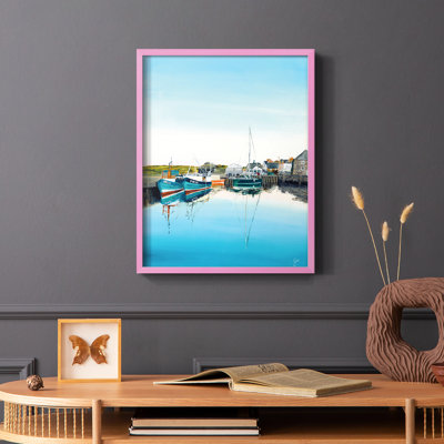 Padstow Harbour Framed Print - Solid Wood
