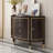 Dark Walnut Solid Wood Half-circle Console Table-1467593724-1467593725