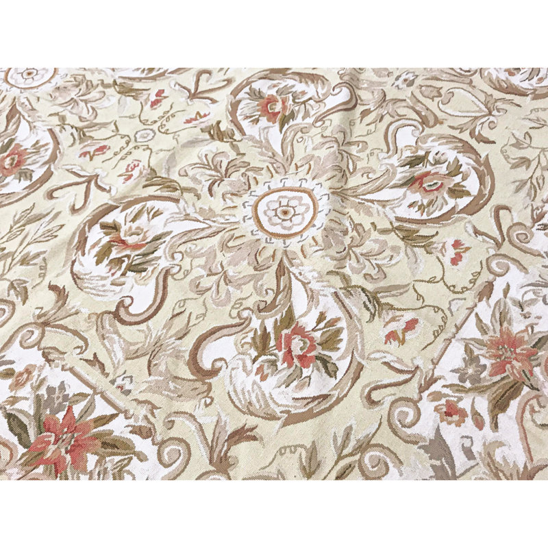 Wool Floral Area Rug