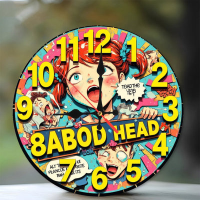 clock face pop surrealism illustration