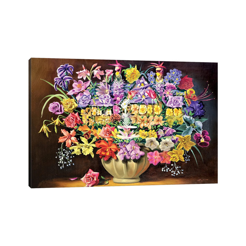 House Plants - Illusion by D. "Rusty" Rust - Gallery-Wrapped Canvas Giclée on Canvas, 20.32 cm H x 30.48 cm W, Wrapped Canvas