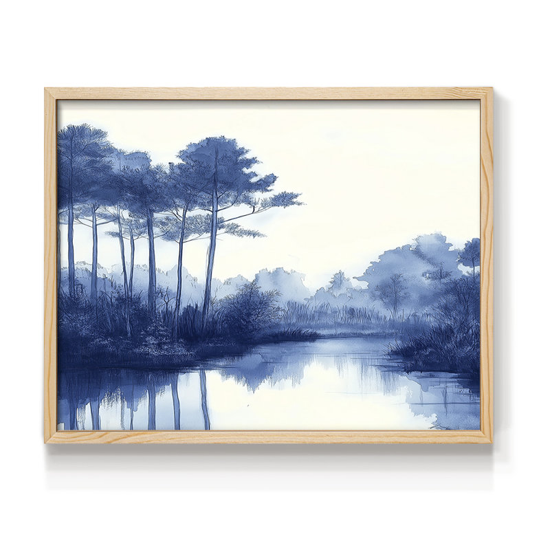 Paysages série Li - reproduction encadrée - réaménageable, H 22 po x l 28 po