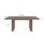 Table de salle à manger moderne, table de cuisine avec base à double piédestal robuste
