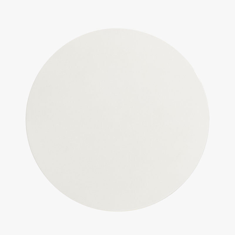 Kaz Concrete Top End Table, White